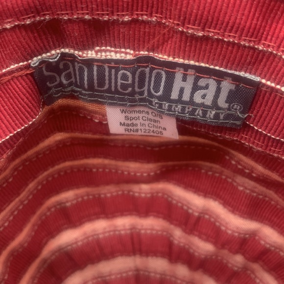 San Diego Hat Company Red Sun Hat HT4357 - Picture 7 of 8